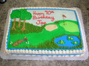 Golf Scene Cake